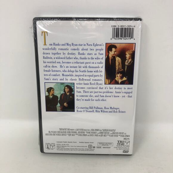 Sleepless in Seattle (DVD, Deluxe Widescreen) New Sealed Tom Hanks Meg Ryan - Picture 2 of 6